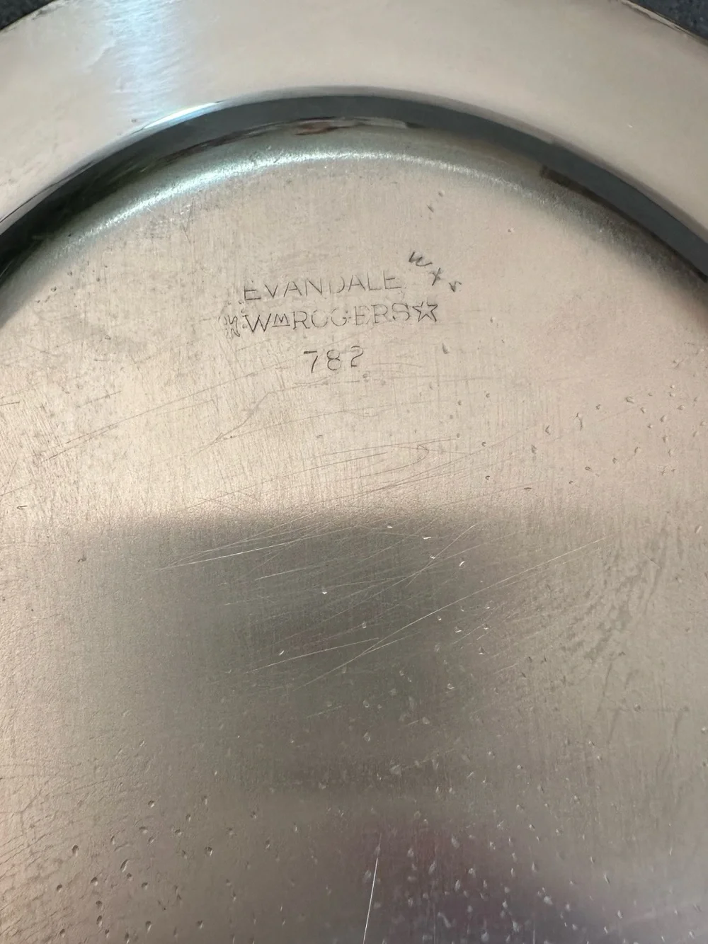 Polished Silver Oval Serving Platter with Rope-Edge and Side Handles